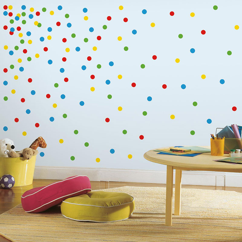 Billiga Väggdekor Primary Confetti Dots RoomMates online på nätet