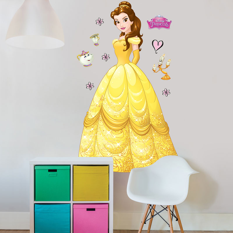Billiga Väggdekor Disney Prinsessan Belle Walltastic online på nätet