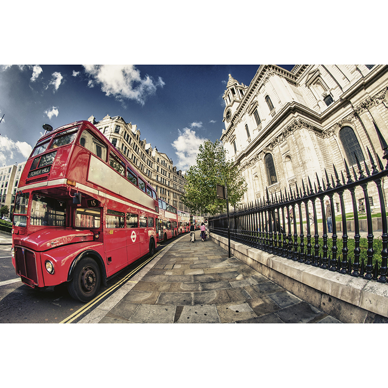 Billiga Tapet Double Decker Bus London Dimex online på nätet
