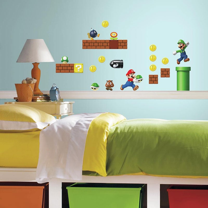 Billiga Väggdekor Nintendo Super Mario Build a Scene RoomMates online på nätet