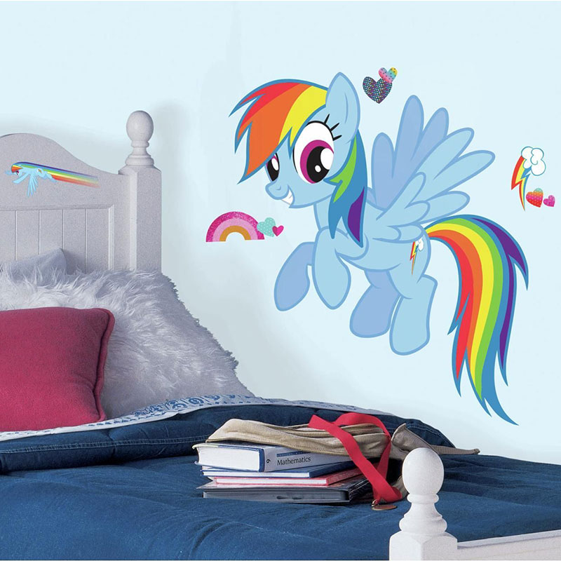 Billiga Väggdekor My Little Pony Rainbow Dash Giant RoomMates online på nätet