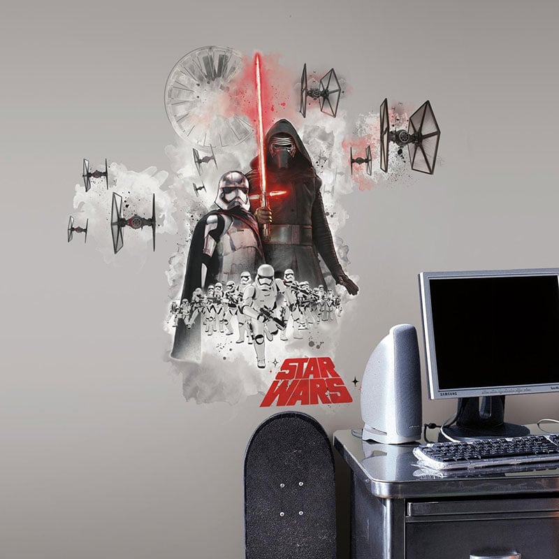 Billiga Väggdekor Star Wars The Force Awakens Villians Burst Giant RoomMates online på nätet