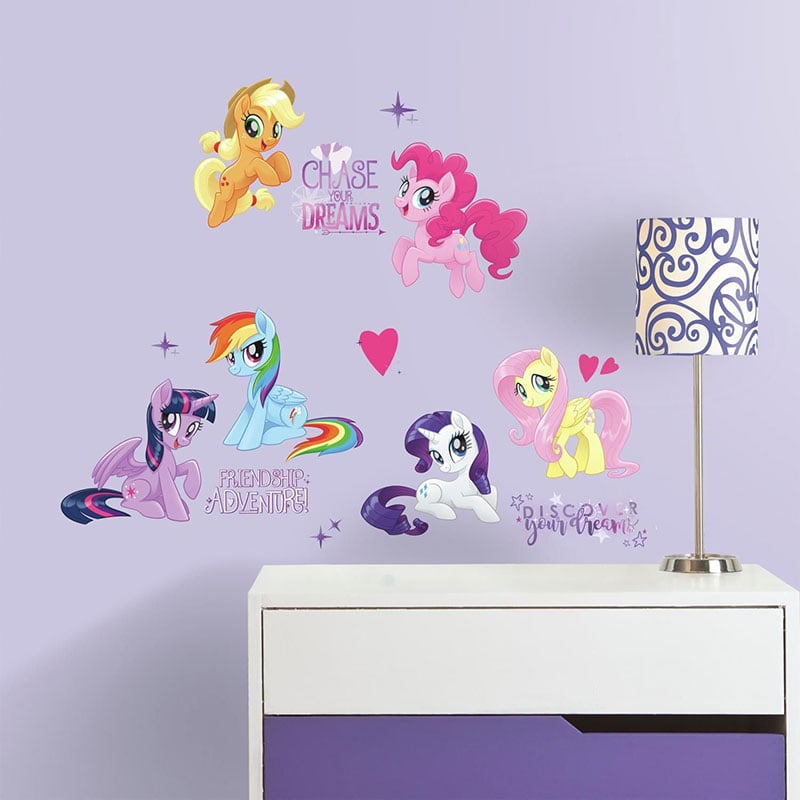 Billiga Väggdekor My Little Pony The Movie RoomMates with Glitter online på nätet