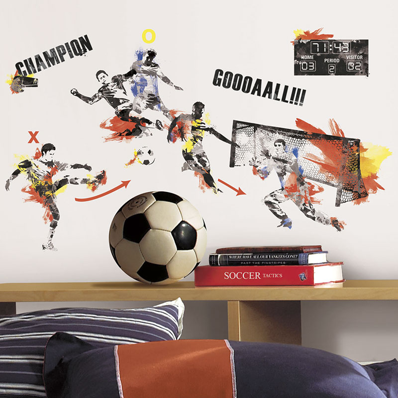 Billiga Väggdekor Men's Soccer Champion Roommates online på nätet