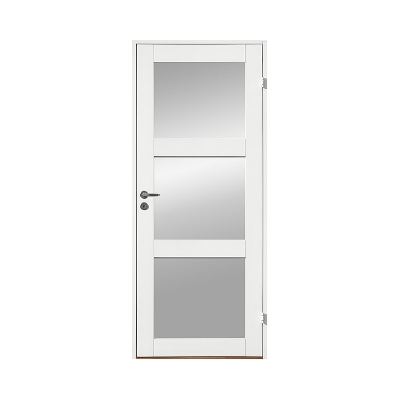 Br. Johansson Innedörr Contur 3 Vit Frostat Glas  2100 X 800 Mm