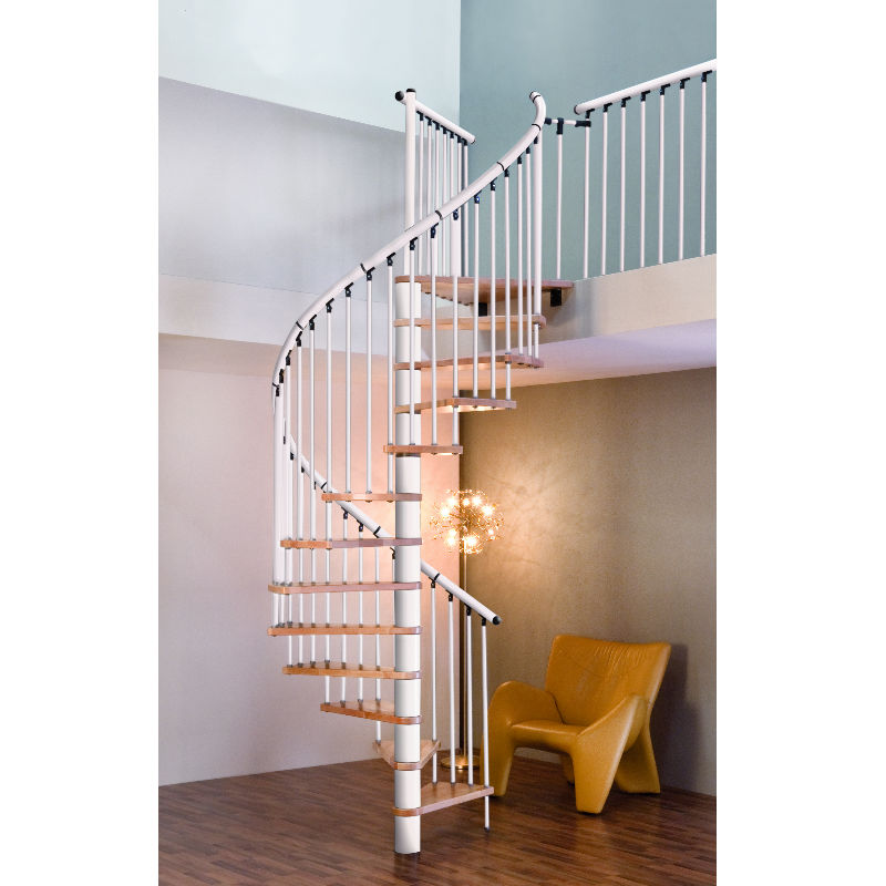 Byggera Spiraltrappa Euro Design Vit Med Eksteg, 1600mm
