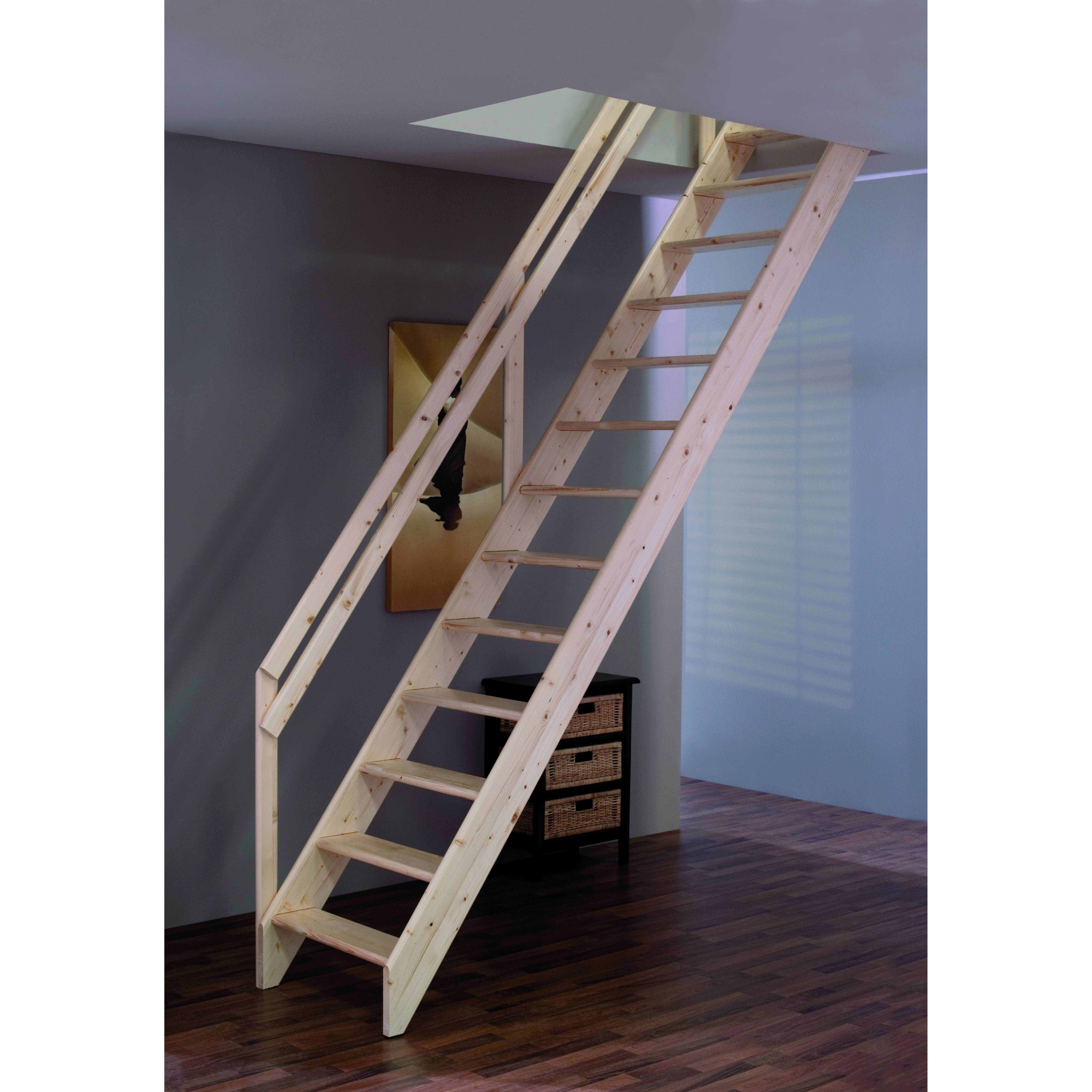 Byggera Lofttrappa Classic  Gran, Bredd 630mm