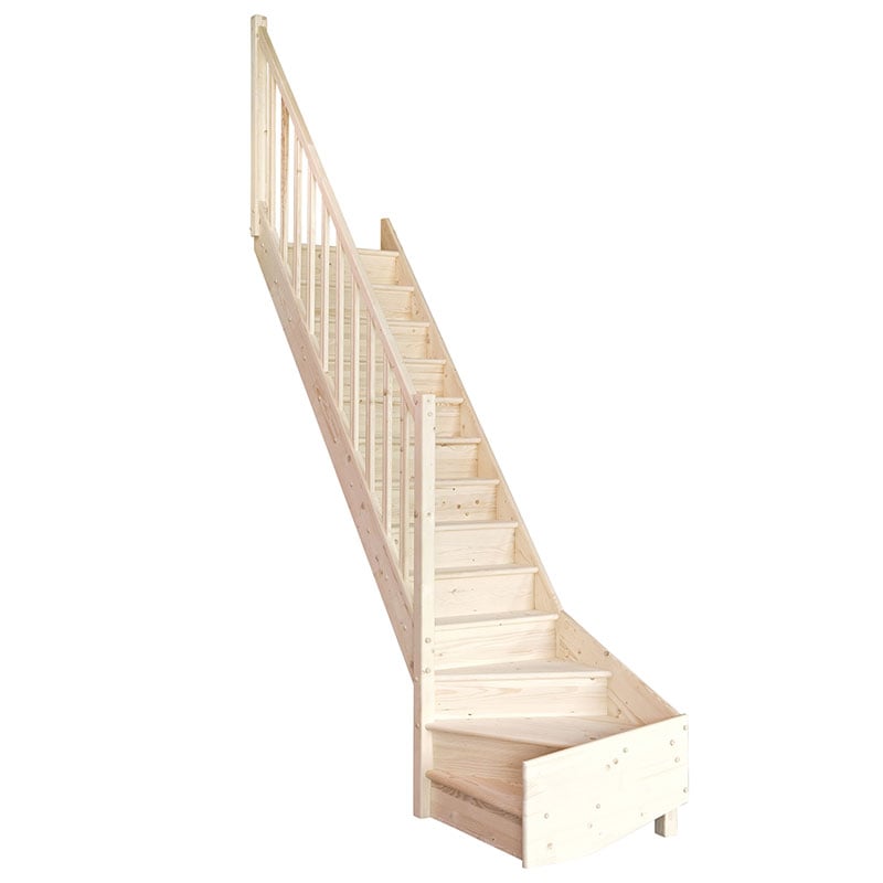 Byggera Lofttrappa Tradi Eco  Bredd 800mm, Gran