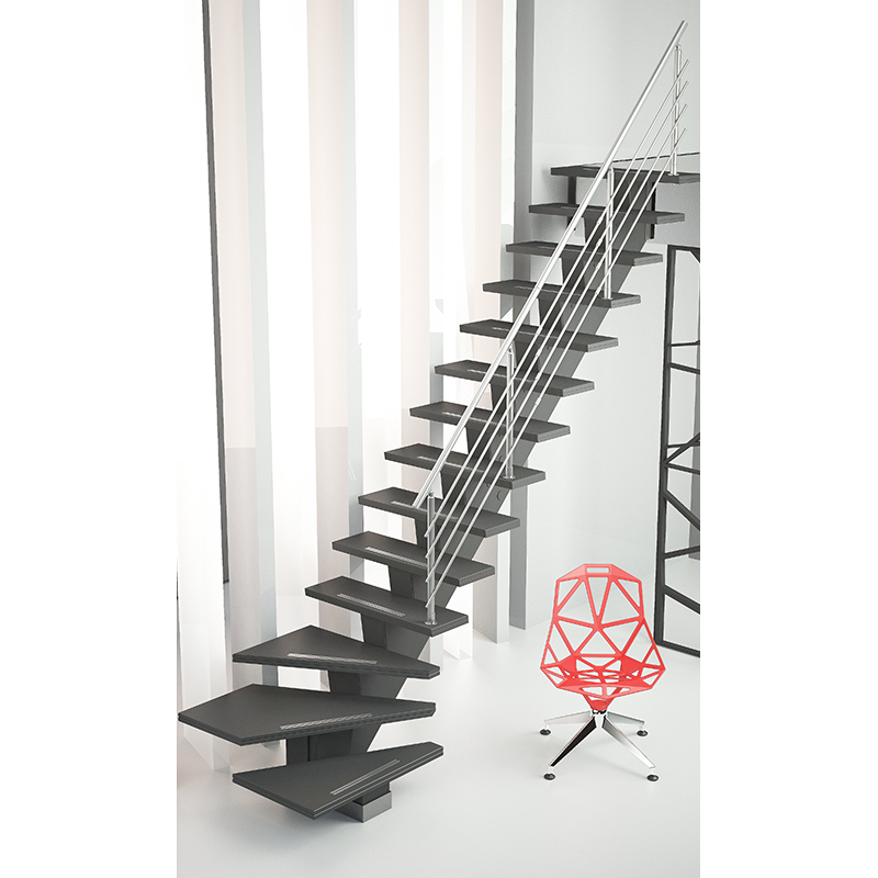 Byggera Trappräcke Gomera Aluminium  Bredd 40mm, Aluminium