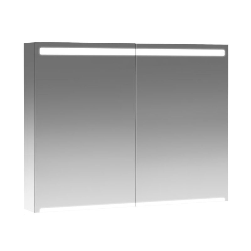Ifö Spegelskåp  Middle 90 Led 70x90x15cm, Led-belysning, Spegelglas På Innsiden