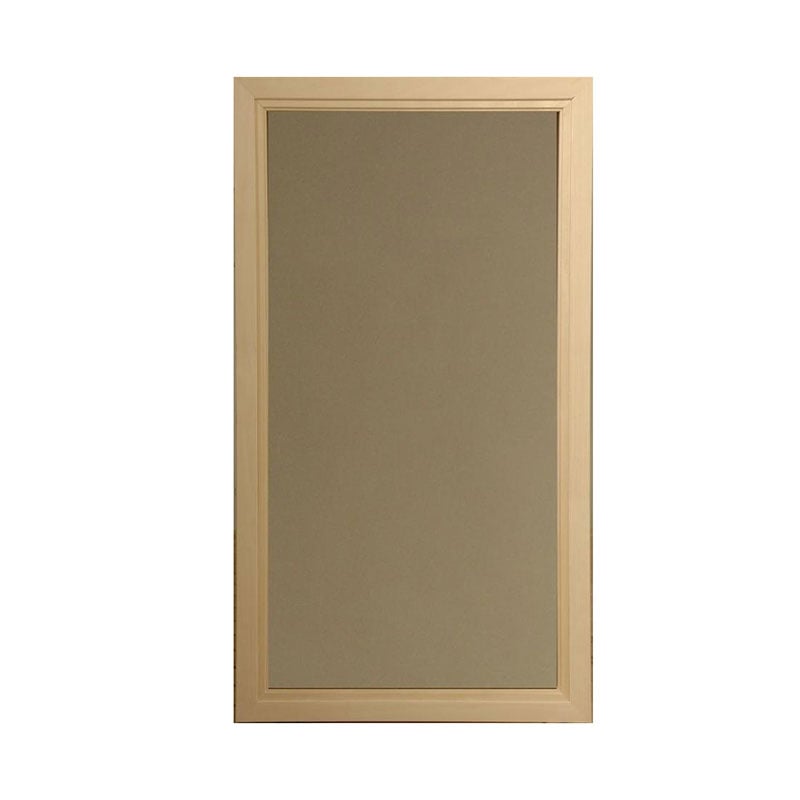 Saunasweden Bastufönster Rök Rökgrått Glas, Alkarm. 8mm Härdat Glas. Karmyttermått 490x880