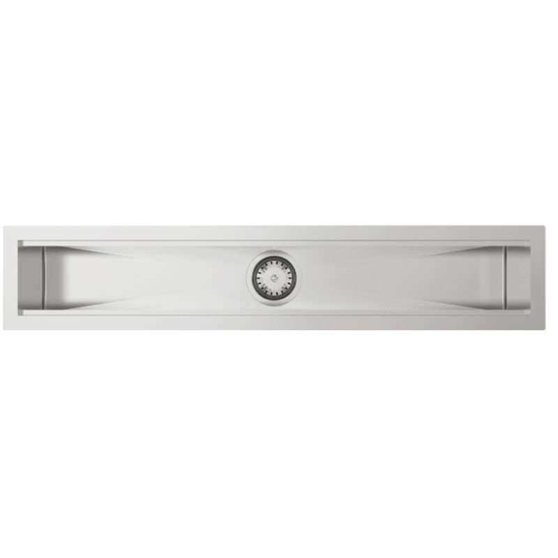 Decosteel Diskho  Manhattan 1000 Rostfritt Stål, Yttermått: 1000x195mm