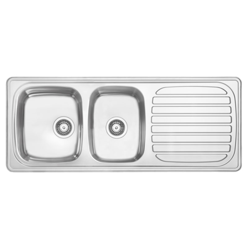 Contura Steel Diskbänk Harmony 1206 K Contura Rostfritt Stål, 1206x496 Mm, Passar 80 Cm Skåp