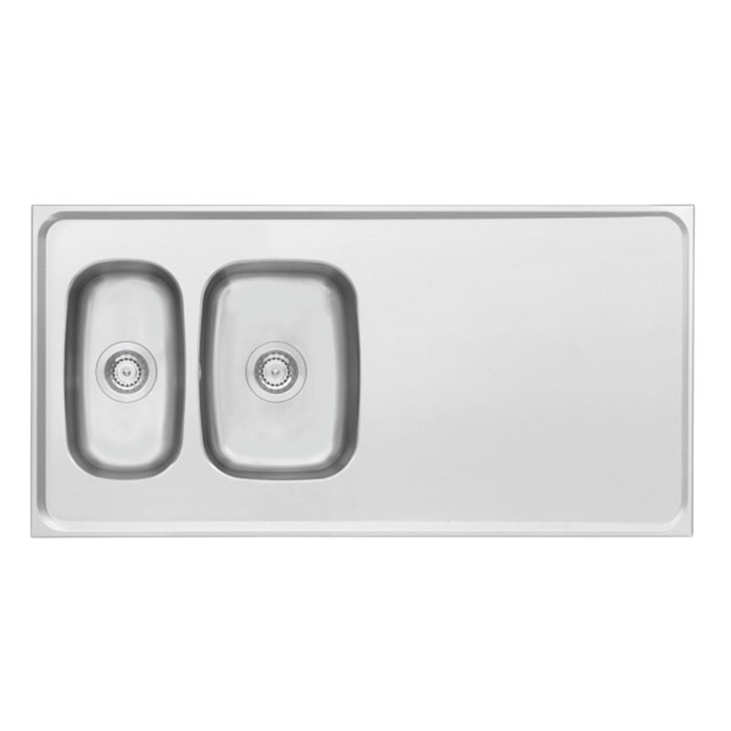 Contura Steel Diskbänk G 1200 Contura Rostfritt Stål, 1200x600x30 Mm, Passar 60 Cm Skåp