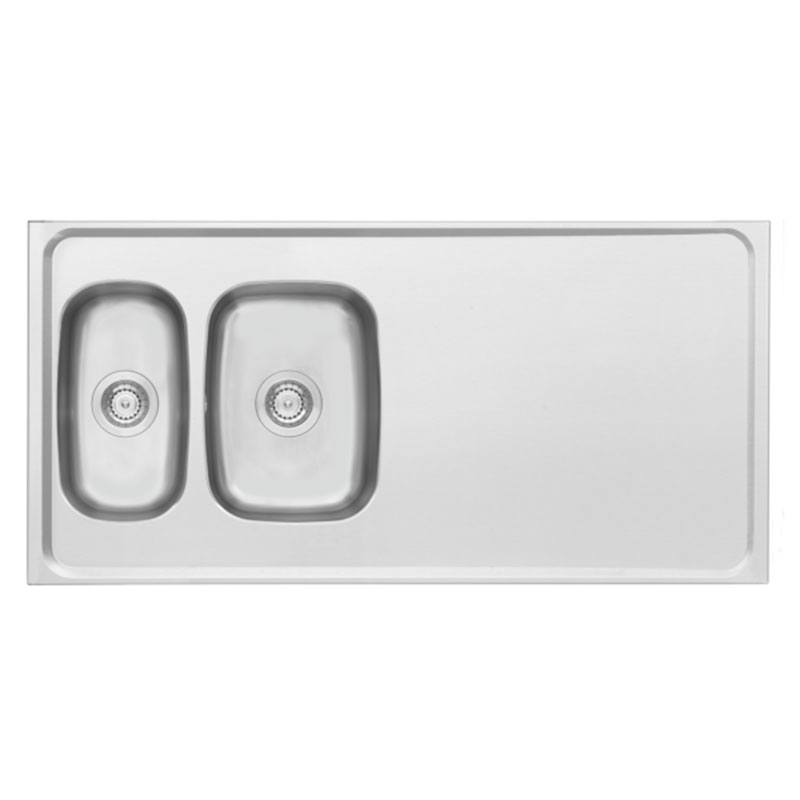 Contura Steel Diskbänk G 1220 Contura Rostfritt Stål, 1220x600 Mm, Passar 60 Cm Skåp