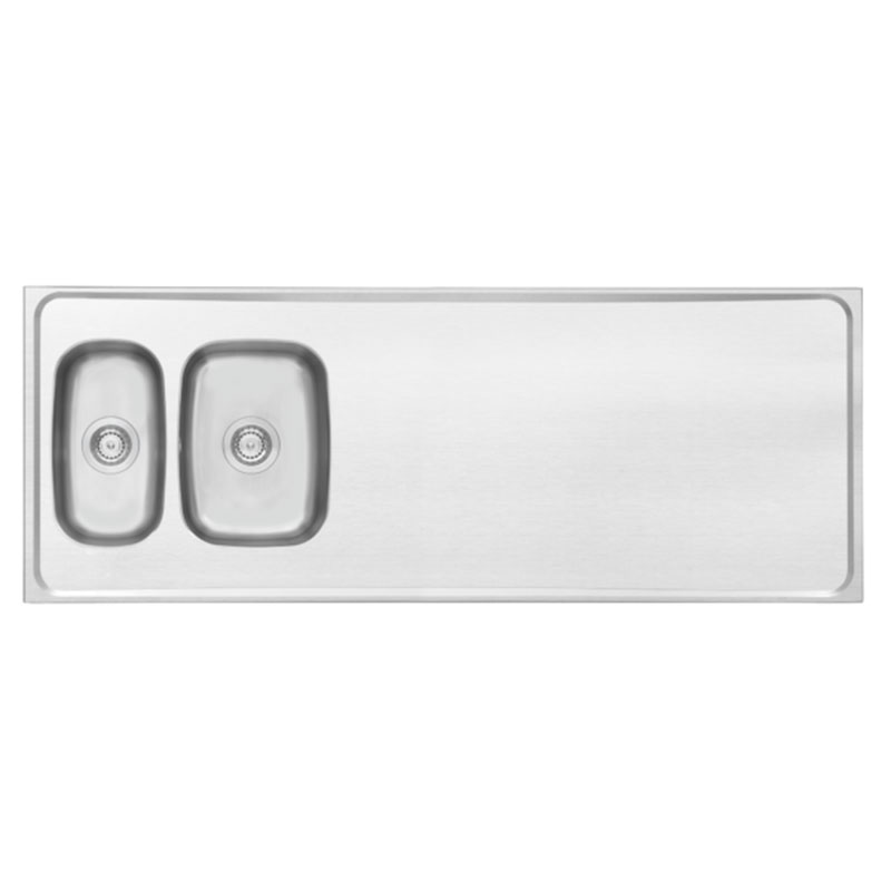 Contura Steel Diskbänk G 1620 Contura Rostfritt Stål, 1620x600 Mm, Passar 60 Cm Skåp