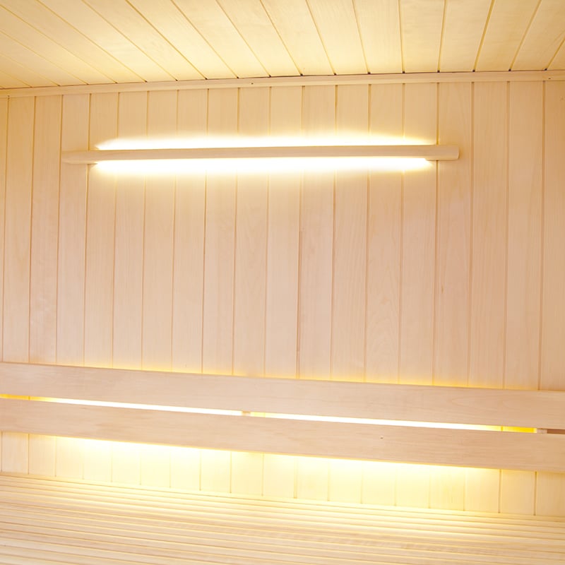 Tylö Bastubelysning  E28 Asp, 28x65x1070mm, 4,1w