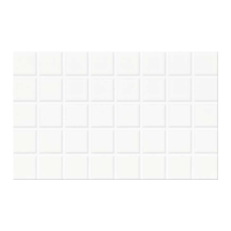 Cersanit Kakel Vit 25x40 Blank, Kvadratstruktur, 1,2 M2/pkt