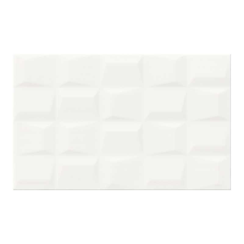 Cersanit Kakel Vit 25x40 Matt, Geostruktur, 1,2 M2/pkt