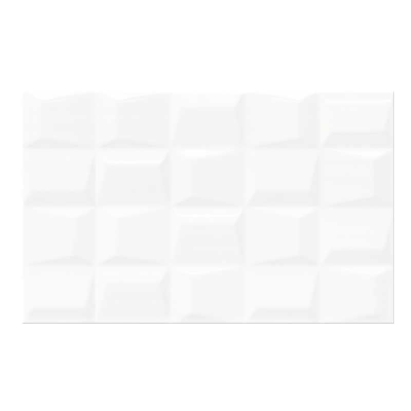 Cersanit Kakel Vit 25x40 Blank, Geostruktur, 1,2 M2/pkt