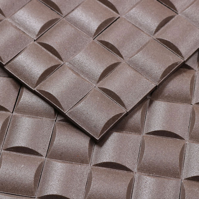PROVBIT MOSAIK BROWN TETRIS NORDIC KAKEL