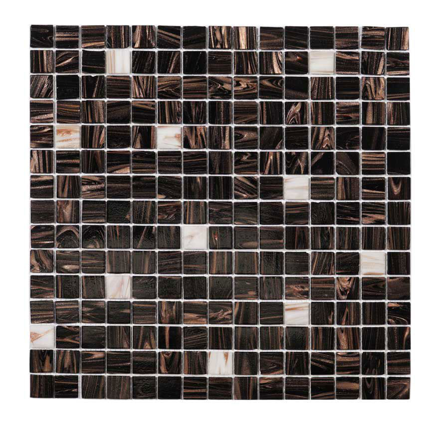 PROVBIT MOSAIK BRUN WHITE TOUCH NORDIC KAKEL