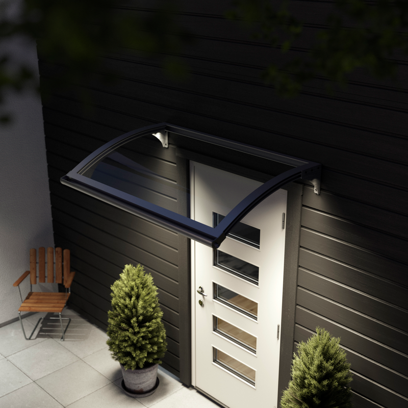 Jabo Entrétak Led 1500x1000mm  Grå/rökfärgad
