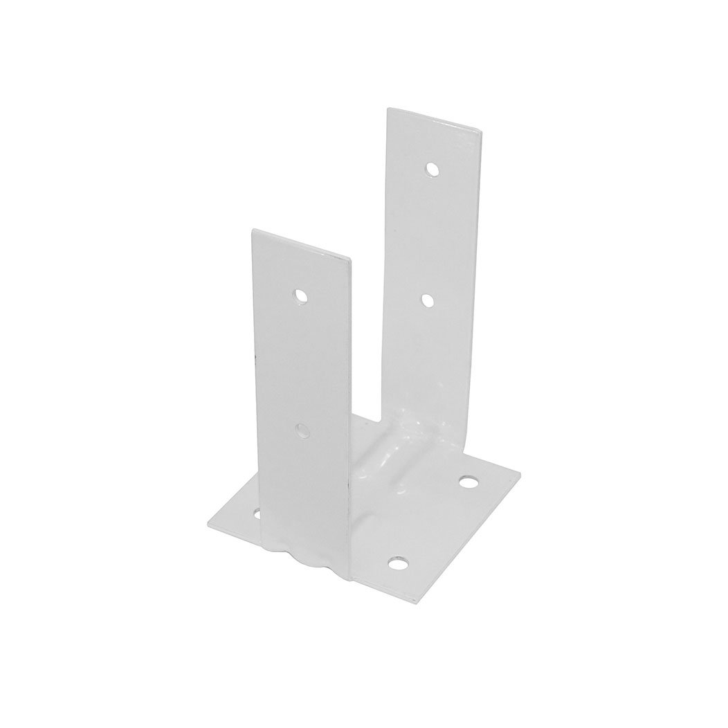 Stolpfundament Till Altanräcke  Pulverlackat Vitt, 95mmx95mmx150mm