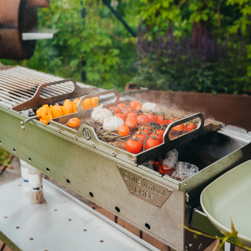 Grillsymbol Kolgrill Naked Chef Grillsymbol Silver, 110 X 35 X 80 Cm