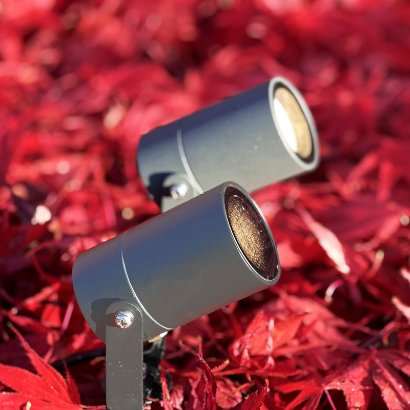 Lightson Markspot Luna Start 2-pack Med Transformator  Mörkgrå (med Bländskydd)