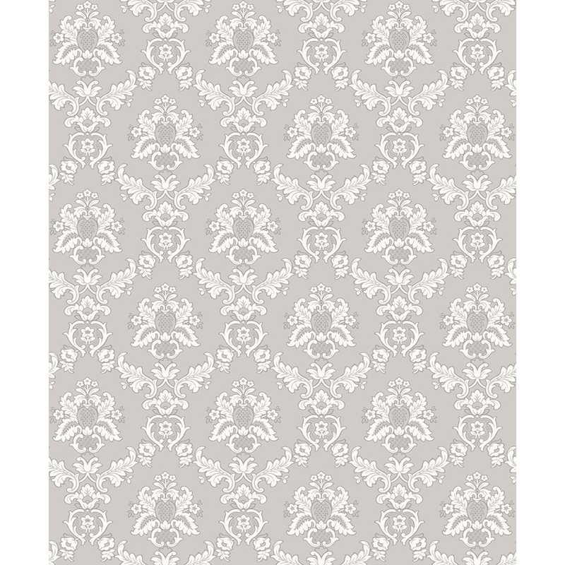Fiona Tapetprov Home Paper Damask  Grå