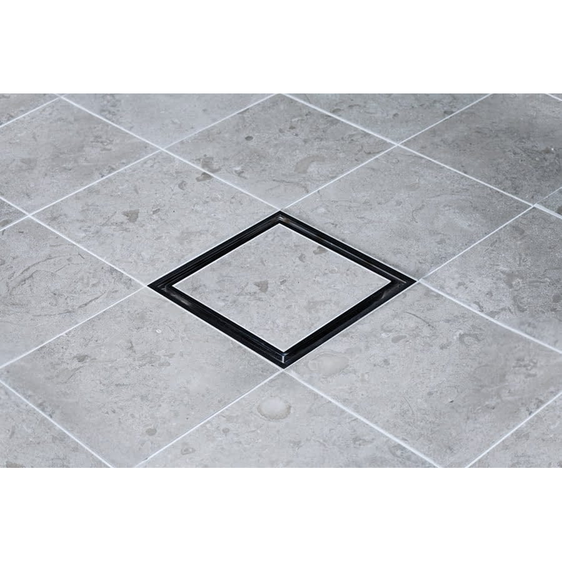Tebo Golvbrunnssil Tile In Frame Svart 20x20 Cm