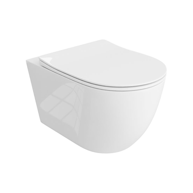 Lavita Toalettstol Vägghängd Grande Blank 36,5 X 55 X 37,5 Cm Lavita Vit, Duroplast, Keramik