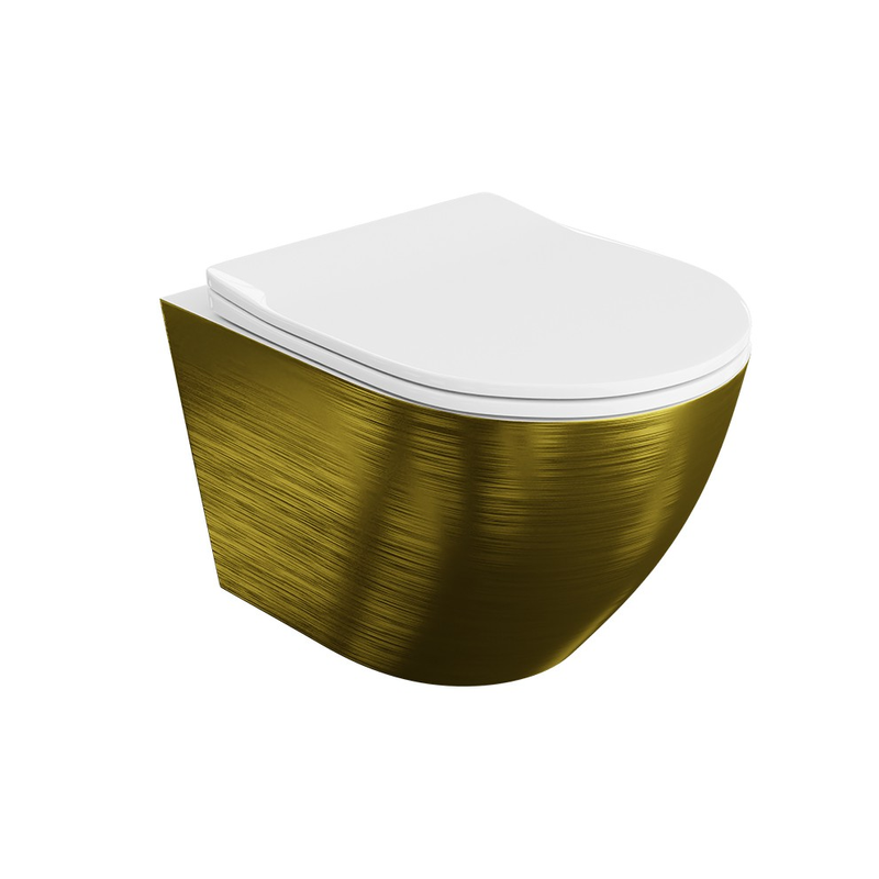 Lavita Toalettstol Vägghängd Sofi Slim Lavita Brushed Gold