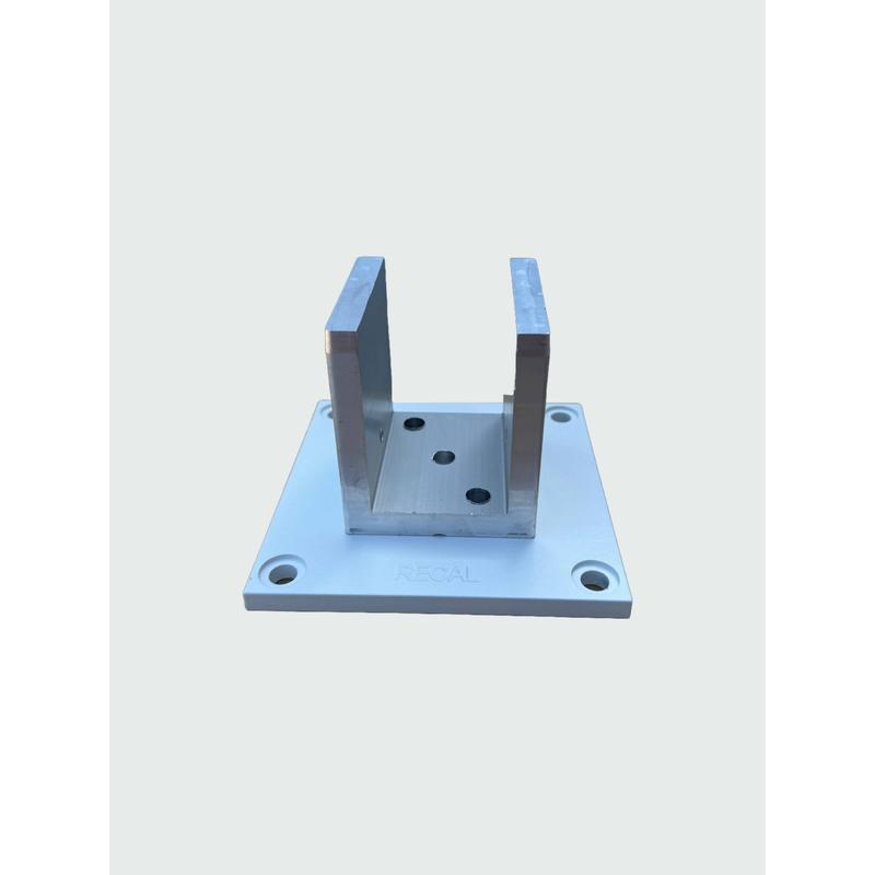 Recal Stolpfot Till Staketstolpe Platta 120 X 120 Mm Recal Vit