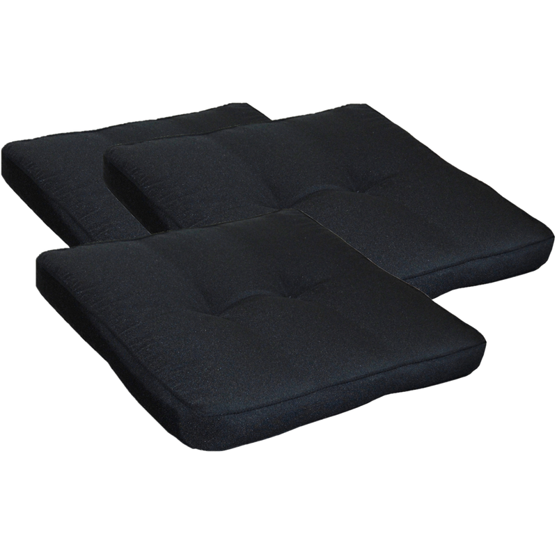 Baltic Garden Stolskudde Excellent 3-pack  Svart