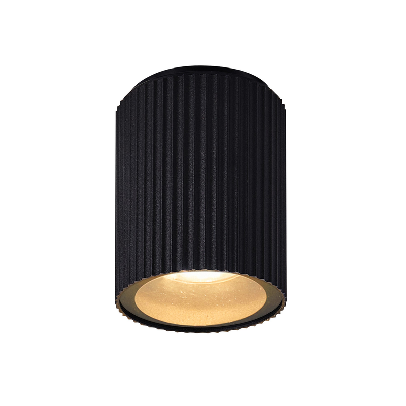 Nordlux Plafond Kyklop Svart  Matt, Glas