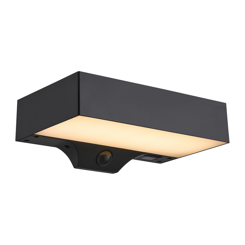Nordlux Vägglampa Monay Solcell Svart  Kvadrat