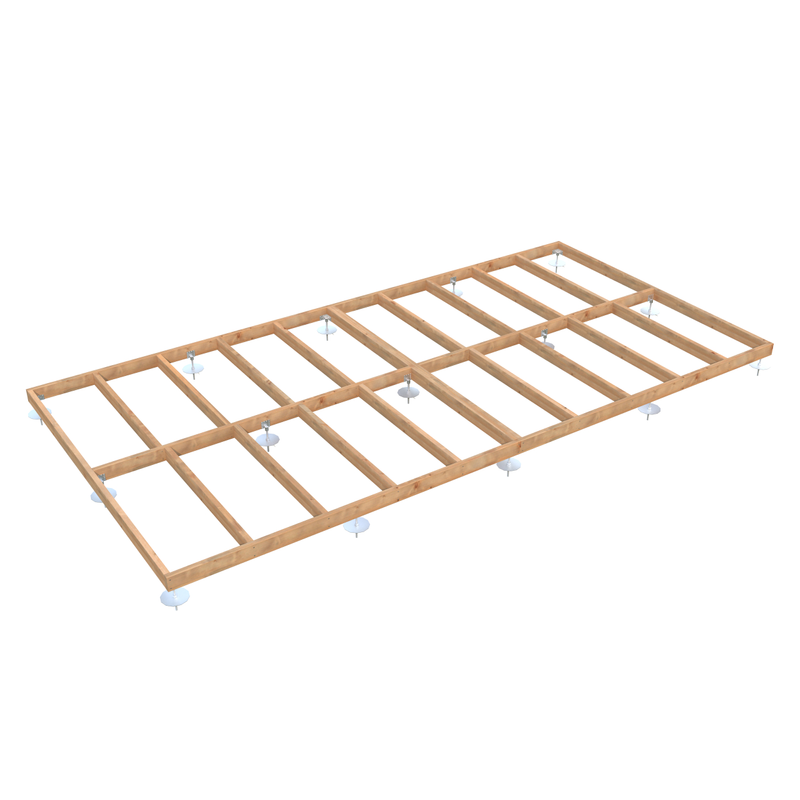 Palmako Träbalksgrund Med Stolpsko  6x3 M