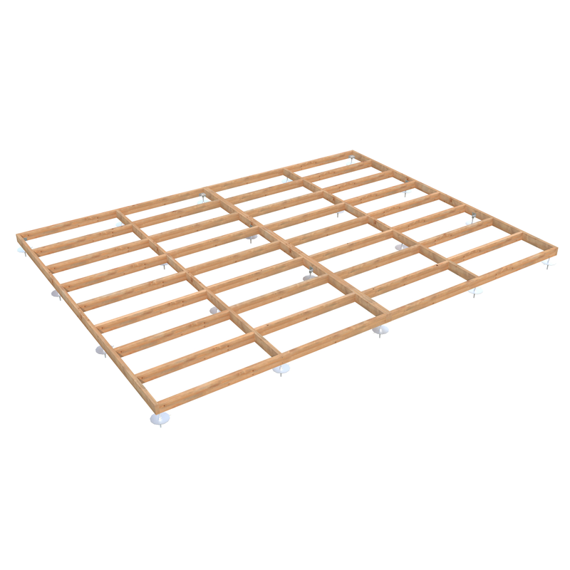 Palmako Träbalksgrund Med Stolpsko  6x4,5 M