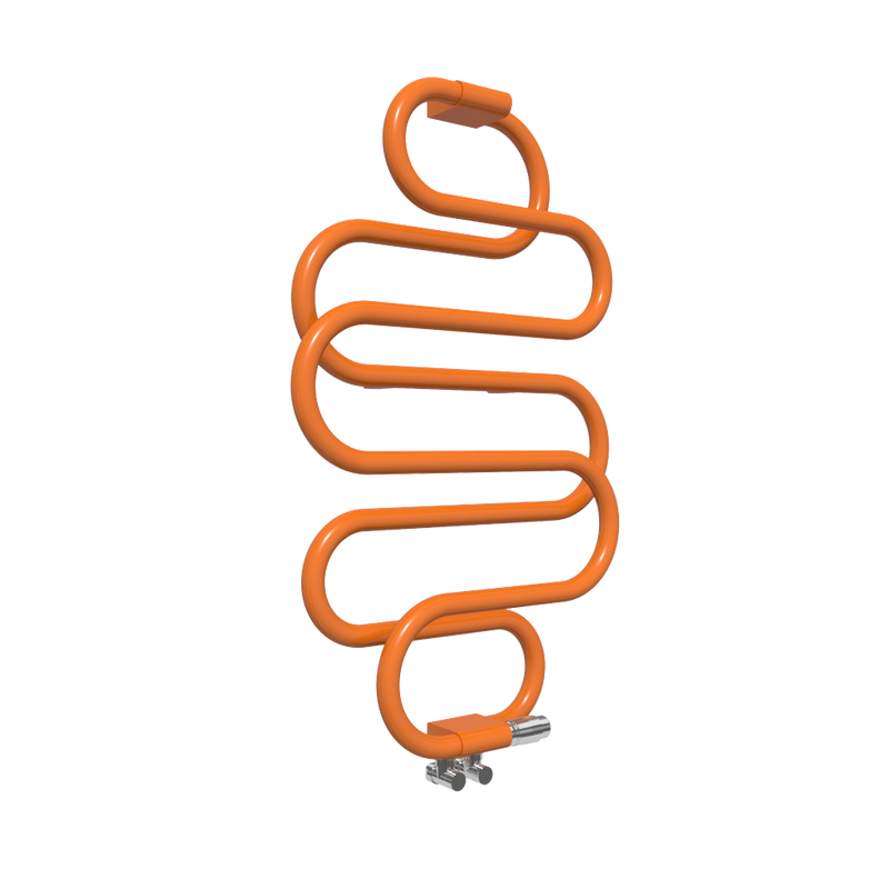 Duschbyggarna Handdukstork Snake Vattenuppvärmd  960 Mm, 600 Mm, Orange