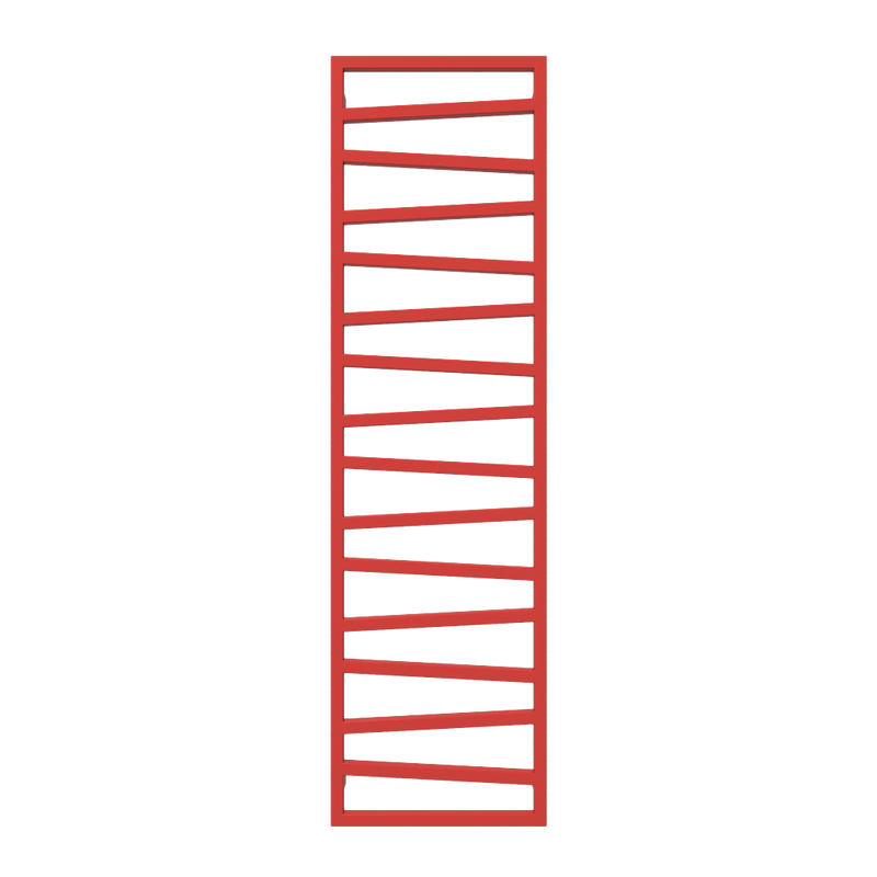 Duschbyggarna Handdukstork Zigzag Kombi  1780 Mm, Röd
