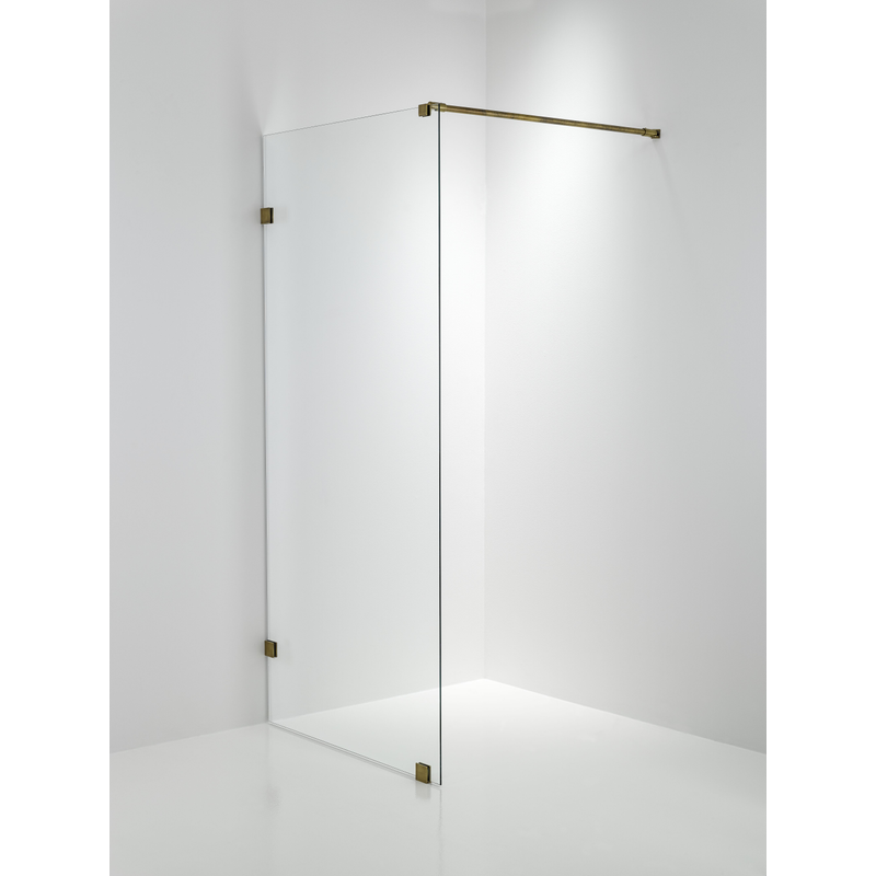 Duschbyggarna Duschvägg Design  690x1913 Mm, Brons, Klarglas