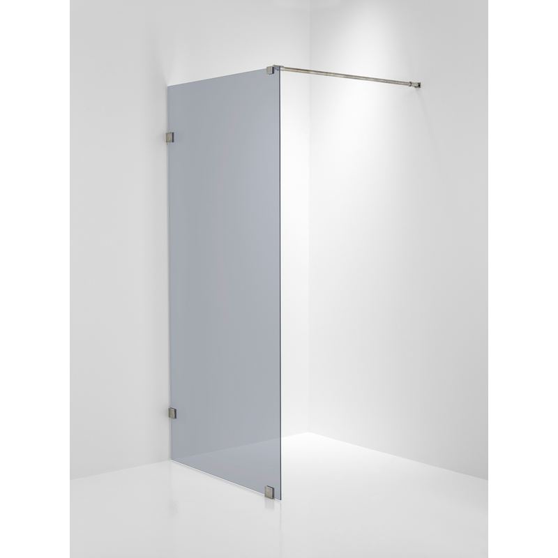 Duschbyggarna Duschvägg Design  690x1913 Mm, Rostfri Look, Gråtonat