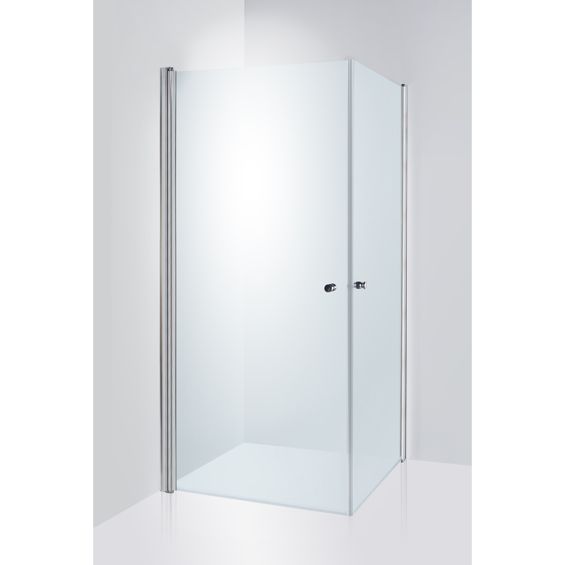 Duschbyggarna Duschdörrar Twin De Luxe  700x1000 Mm (vändbar), Kromoptik, Klarglas