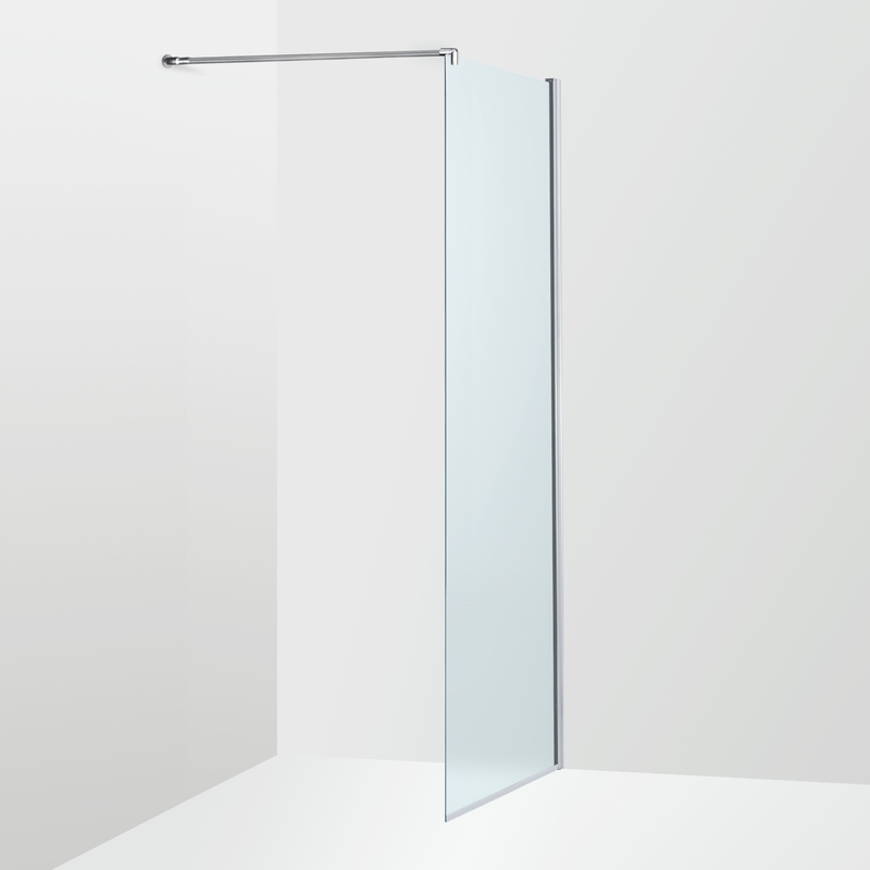 Duschbyggarna Duschvägg Solo Skärmvägg  700x2000 Mm, Isglas, Kromoptik