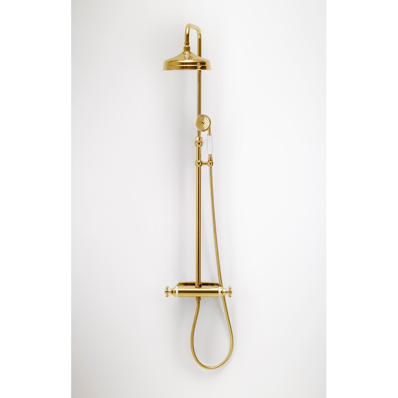 Duschbyggarna Takdusch Oxford Ladymix Termostatblandare  160 Mm, Guld