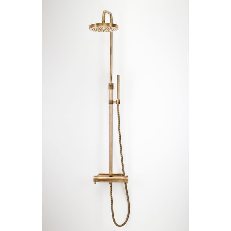 Duschbyggarna Takdusch Rondo 220  Termostatblandare  160 Mm, Brons