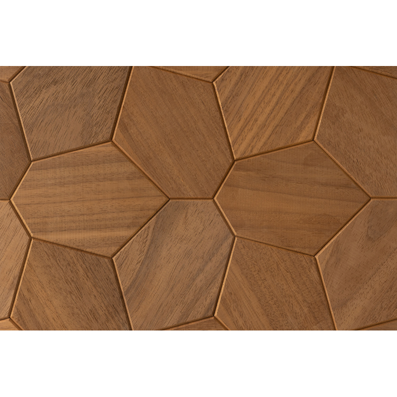 Emotionwood Väggpanel Hexagon Emotionwood Thermo Abachi