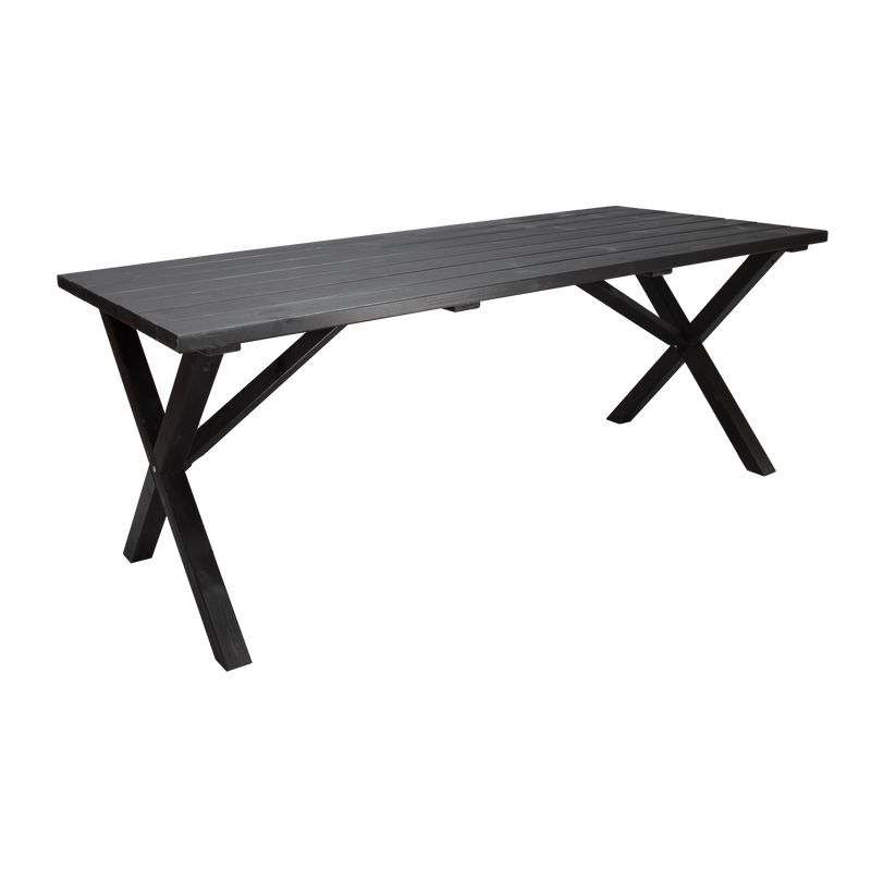 Baltic Garden Utomhusbord Scottsdale Rektangulärt  Kaffesvart, 190 Cm